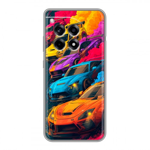 Полупрозрачный дизайнерский пластиковый чехол для OnePlus Ace 3 Тачки