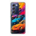 Полупрозрачный дизайнерский пластиковый чехол для Vivo V30 Lite Тачки