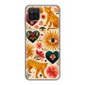 Полупрозрачный дизайнерский пластиковый чехол для Samsung Galaxy A12 Модный принт