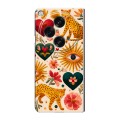 Полупрозрачный дизайнерский пластиковый чехол для OPPO Find N3 Модный принт