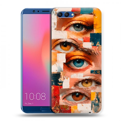 Полупрозрачный дизайнерский пластиковый чехол для Huawei Honor View 10 Модный принт