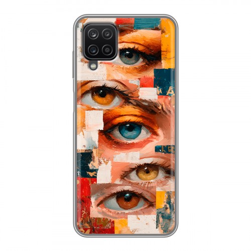 Полупрозрачный дизайнерский пластиковый чехол для Samsung Galaxy A12 Модный принт