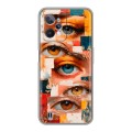 Полупрозрачный дизайнерский силиконовый с усиленными углами чехол для Realme C31 Модный принт