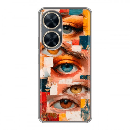 Полупрозрачный дизайнерский силиконовый чехол для Huawei Nova 11i Модный принт