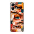 Полупрозрачный дизайнерский силиконовый чехол для Xiaomi RedMi 12 Модный принт
