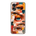 Полупрозрачный дизайнерский пластиковый чехол для OPPO A38 4G Модный принт