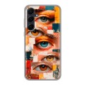 Полупрозрачный дизайнерский силиконовый чехол для Samsung Galaxy A55 Модный принт