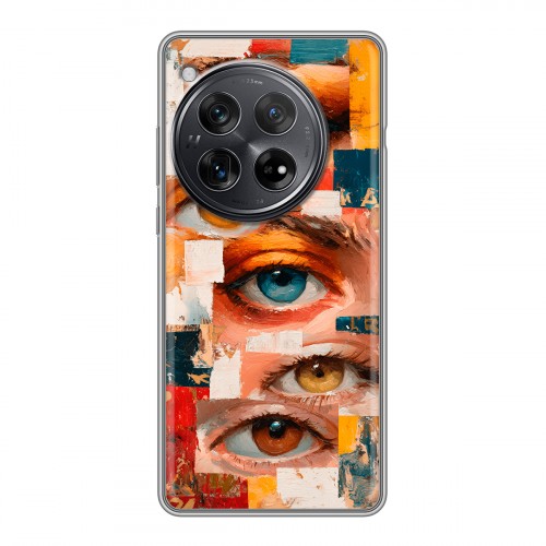 Полупрозрачный дизайнерский силиконовый чехол для OnePlus 12 Модный принт