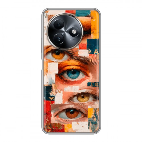 Полупрозрачный дизайнерский силиконовый чехол для Itel S24 Модный принт