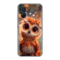 Полупрозрачный дизайнерский силиконовый с усиленными углами чехол для Xiaomi Poco M5 Милая сова