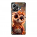 Полупрозрачный дизайнерский силиконовый с усиленными углами чехол для Xiaomi Poco X5 Милая сова