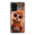 Полупрозрачный дизайнерский силиконовый чехол для XIaomi Poco F5 Милая сова