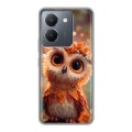 Полупрозрачный дизайнерский силиконовый чехол для Vivo Y36 Милая сова