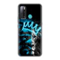 Дизайнерский силиконовый с усиленными углами чехол для Tecno Pouvoir 4 Король лев