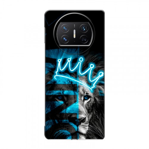 Дизайнерский пластиковый чехол для Huawei Mate X3 Король лев