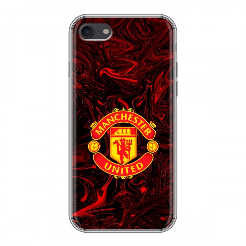 Дизайнерский силиконовый чехол для Iphone 7 Manchester United