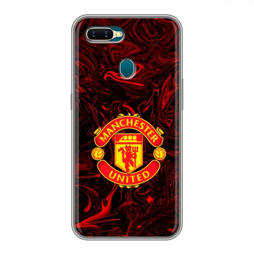 Дизайнерский силиконовый чехол для OPPO AX7 Manchester United
