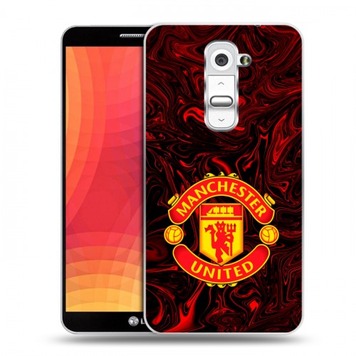 Дизайнерский пластиковый чехол для LG Optimus G2 Manchester United