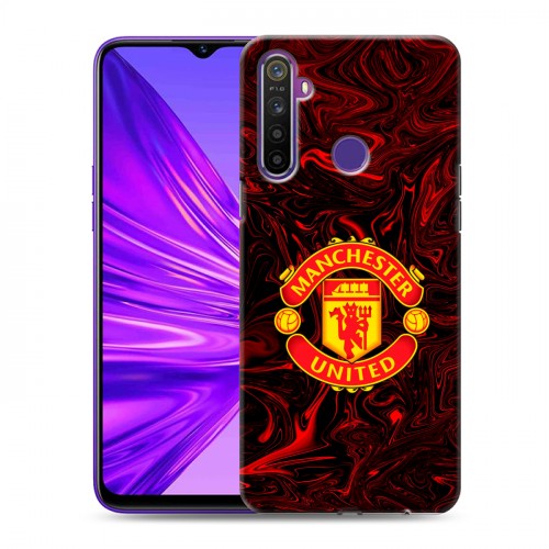 Дизайнерский силиконовый чехол для Realme 5 Manchester United