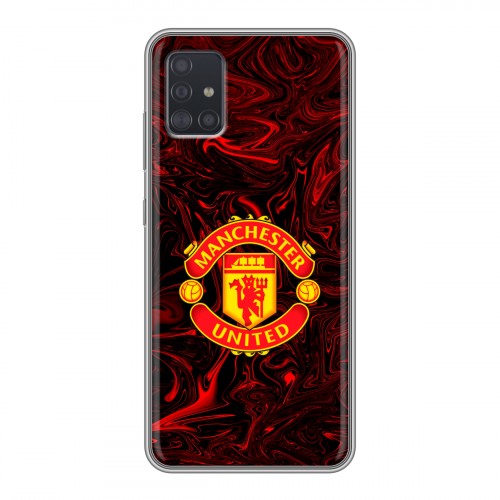 Дизайнерский силиконовый чехол для Samsung Galaxy A51 Manchester United