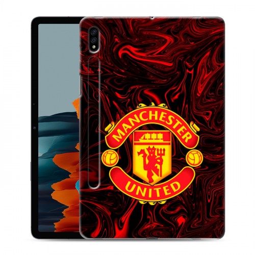 Дизайнерский силиконовый чехол для Samsung Galaxy Tab S7 Manchester United