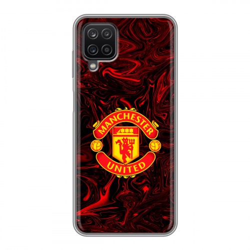 Дизайнерский силиконовый чехол для Samsung Galaxy A12 Manchester United