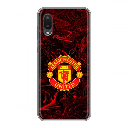Дизайнерский силиконовый чехол для Samsung Galaxy A02 Manchester United