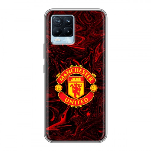 Дизайнерский силиконовый чехол для Realme 8 Manchester United