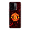 Дизайнерский силиконовый с усиленными углами чехол для Tecno Spark Go 2022 Manchester United