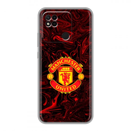 Дизайнерский силиконовый чехол для Xiaomi Redmi 10A Manchester United