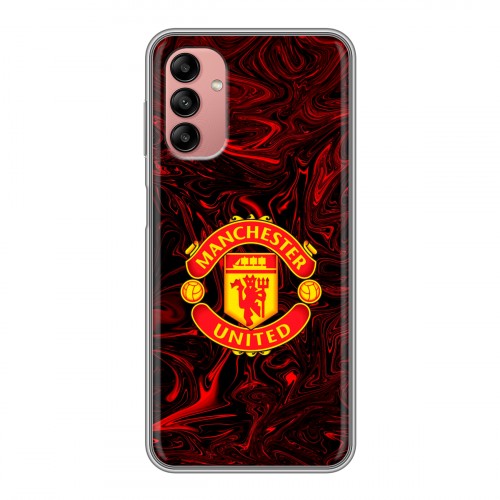 Дизайнерский силиконовый чехол для Samsung Galaxy A04s Manchester United