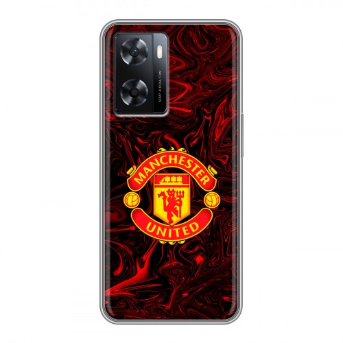 Дизайнерский пластиковый чехол для OPPO A57s Manchester United