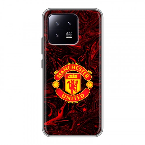 Дизайнерский силиконовый чехол для Xiaomi 13 Manchester United