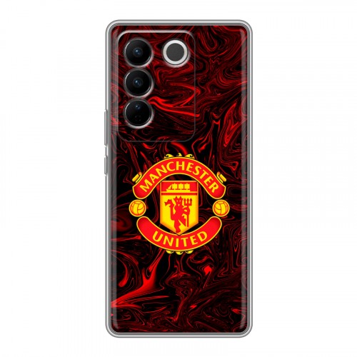 Дизайнерский силиконовый чехол для Vivo V27 Manchester United