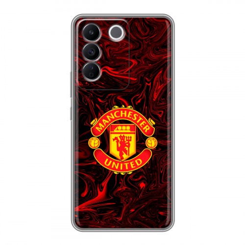 Дизайнерский силиконовый чехол для Vivo V27e Manchester United