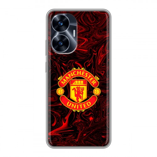 Дизайнерский силиконовый чехол для Realme C55 Manchester United