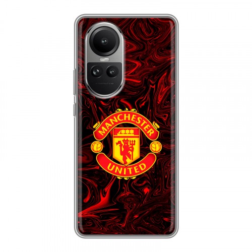 Дизайнерский силиконовый чехол для OPPO Reno10 Manchester United