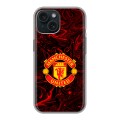 Дизайнерский силиконовый чехол для Iphone 15 Manchester United