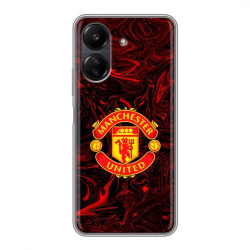 Дизайнерский силиконовый чехол для Xiaomi Poco C65 Manchester United