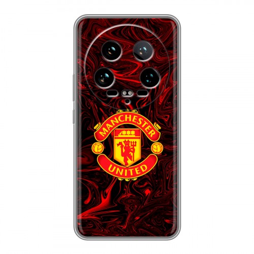 Дизайнерский силиконовый чехол для Xiaomi 14 Ultra Manchester United