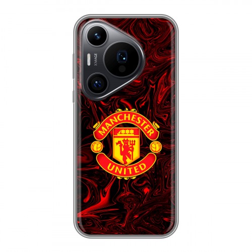 Дизайнерский силиконовый чехол для Huawei Pura 70 Pro Manchester United