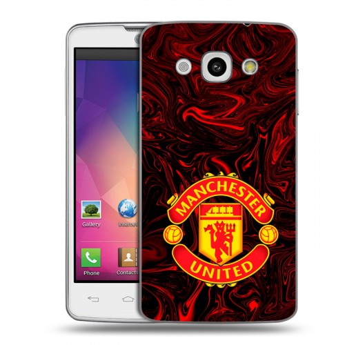 Дизайнерский пластиковый чехол для LG L60 Manchester United