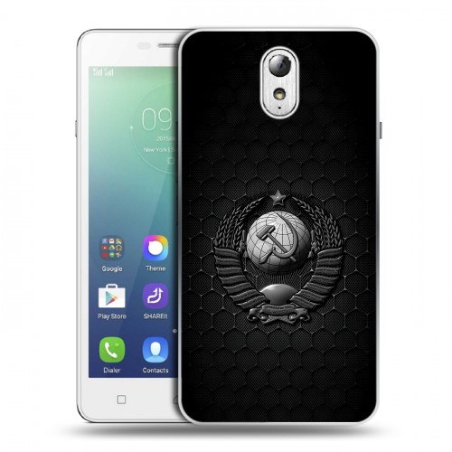 Дизайнерский силиконовый чехол для Lenovo Vibe P1m Герб Флаг СССР