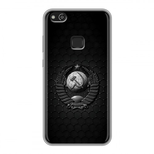 Дизайнерский силиконовый чехол для Huawei P10 Lite Герб Флаг СССР