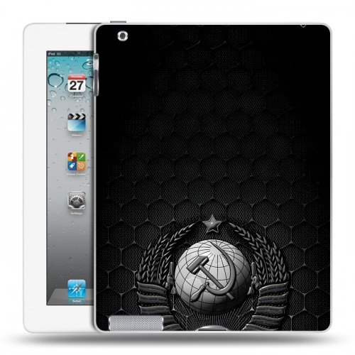 Дизайнерский пластиковый чехол для Ipad 2/3/4 Герб Флаг СССР