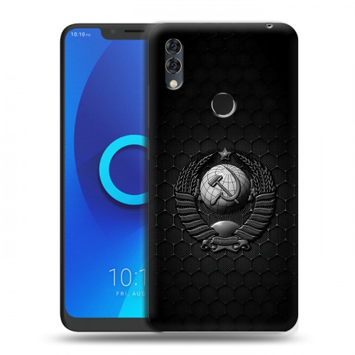 Дизайнерский силиконовый чехол для Alcatel 5V Герб Флаг СССР