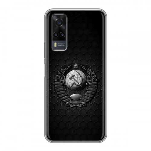Дизайнерский силиконовый чехол для Vivo Y31 Герб Флаг СССР