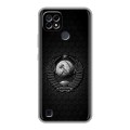 Дизайнерский силиконовый чехол для Realme C21 Герб Флаг СССР