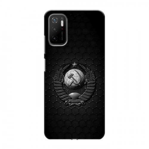 Дизайнерский силиконовый чехол для Xiaomi Poco M3 Pro Герб Флаг СССР