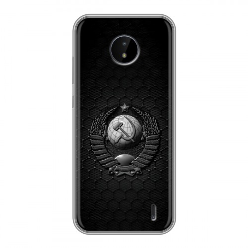 Дизайнерский силиконовый чехол для Nokia C20 Герб Флаг СССР